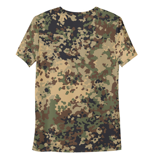 German Flecktarn Multi-terrain CAMO Mens athletic t-shirt - Athletic T-Shirts