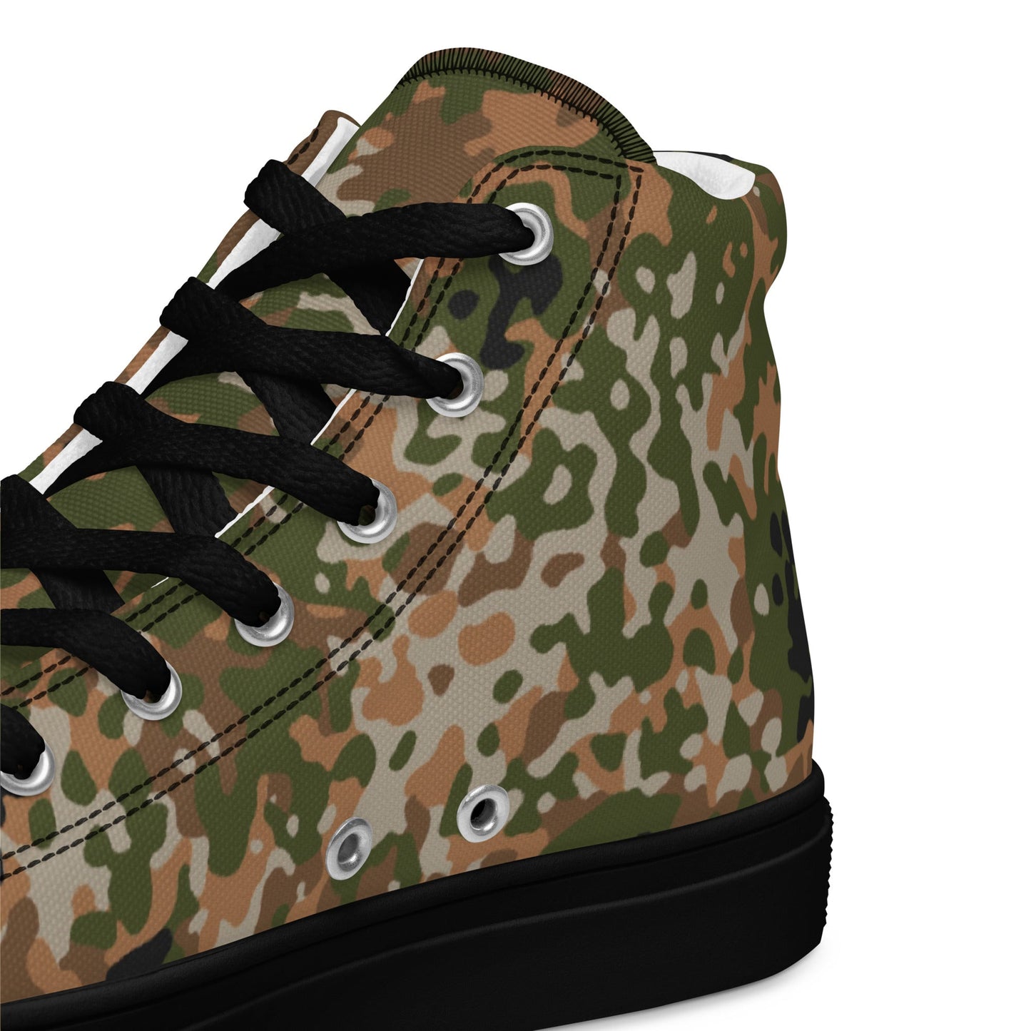 German Flecktarn Multi-terrain CAMO Mens High-Top Canvas Shoes