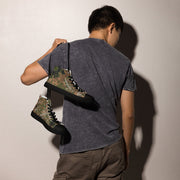 Flecktarn Bundeswehr Multi-Terrain CAMO Mens High-Top Canvas Shoes