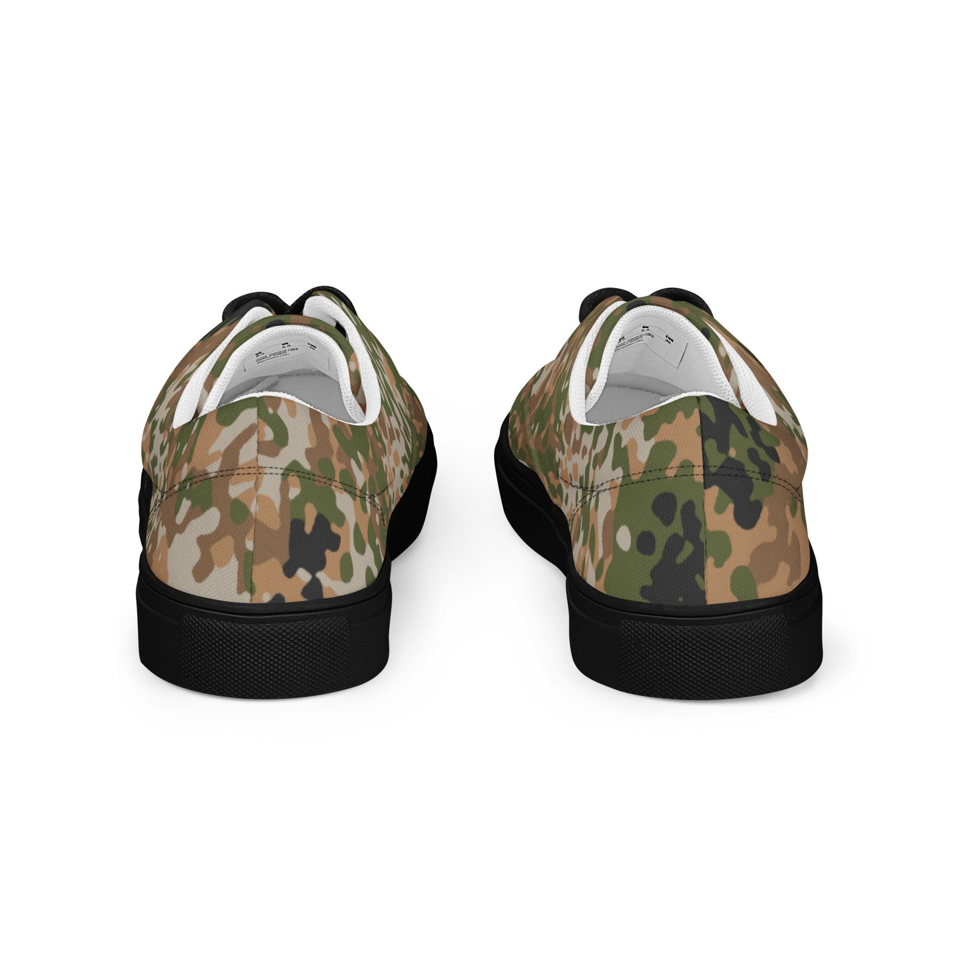 German Flecktarn Multi-terrain CAMO Mens Lace-Up Canvas Shoes - Lace-up