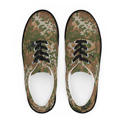 German Flecktarn Multi-terrain CAMO Mens Lace-Up Canvas Shoes - Lace-up