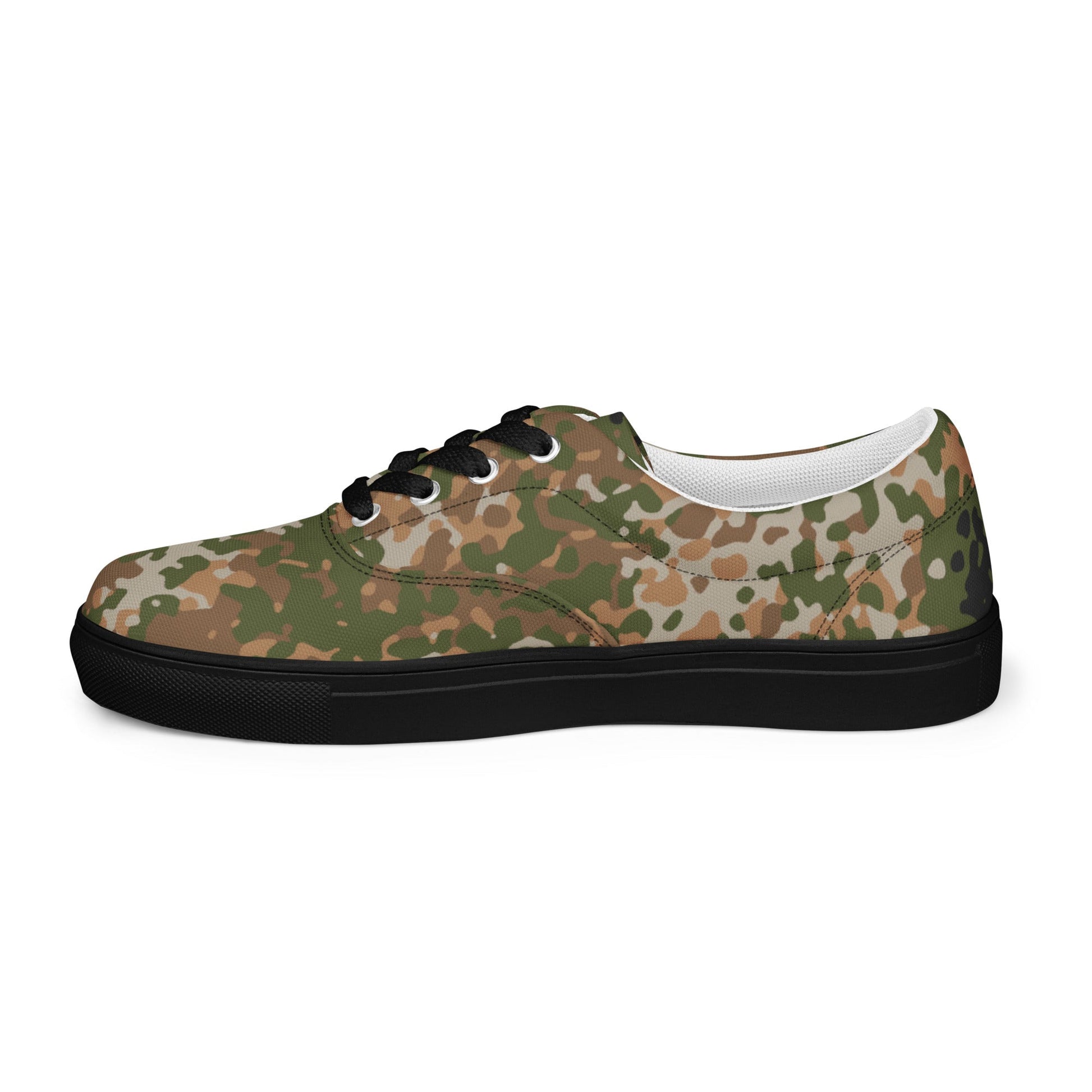 German Flecktarn Multi-terrain CAMO Mens Lace-Up Canvas Shoes - Lace-up