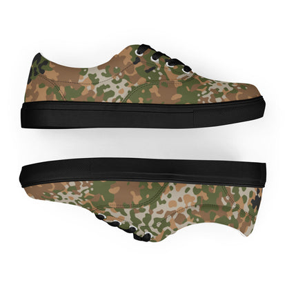 German Flecktarn Multi-terrain CAMO Mens Lace-Up Canvas Shoes - Lace-up