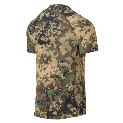 German Flecktarn Multi-terrain CAMO Mens Short-Sleeve Rash Guard - Short-sleeve Guards