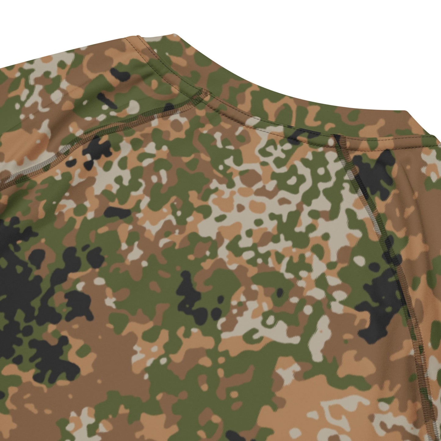 German Flecktarn Multi-terrain CAMO Mens Short-Sleeve Rash Guard