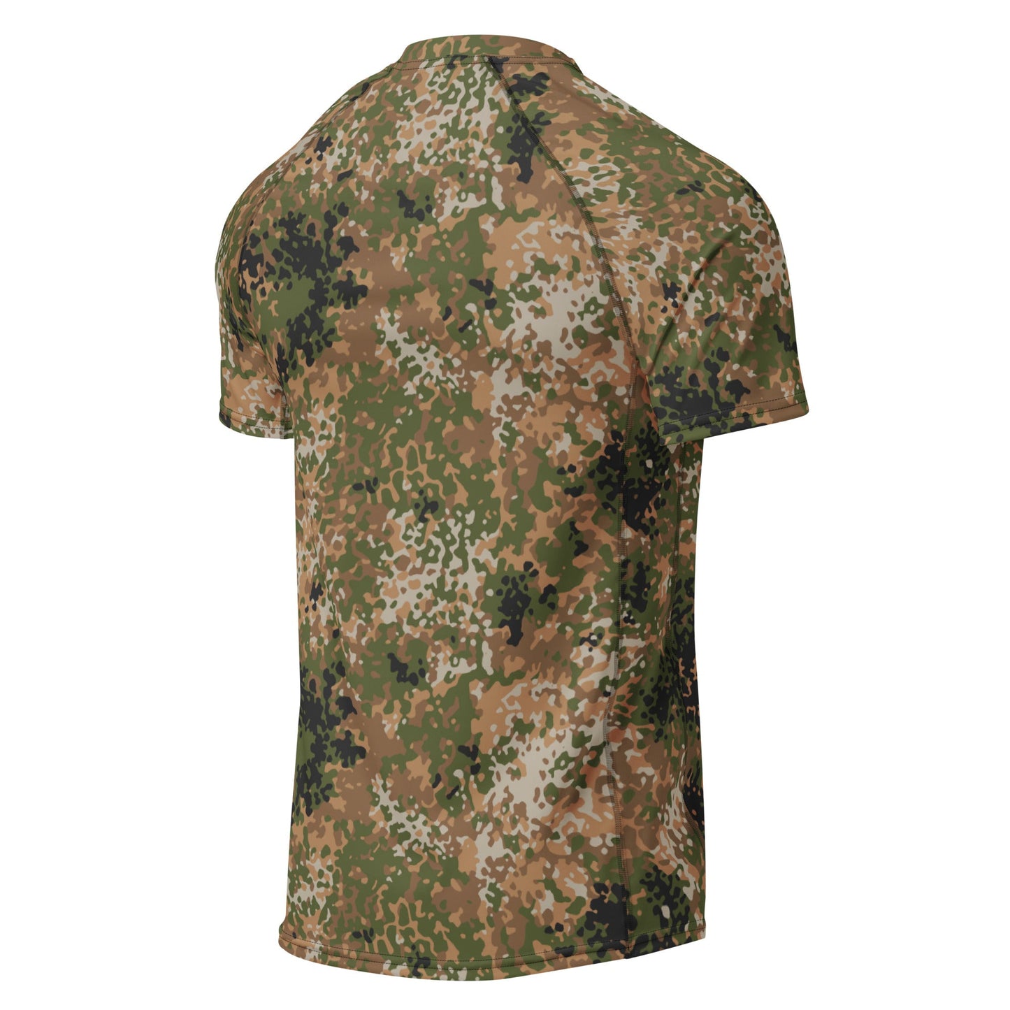 German Flecktarn Multi-terrain CAMO Mens Short-Sleeve Rash Guard
