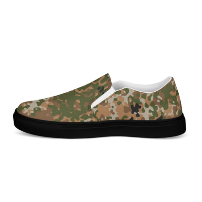 German Flecktarn Multi-terrain CAMO Mens Slip-On Canvas Shoes