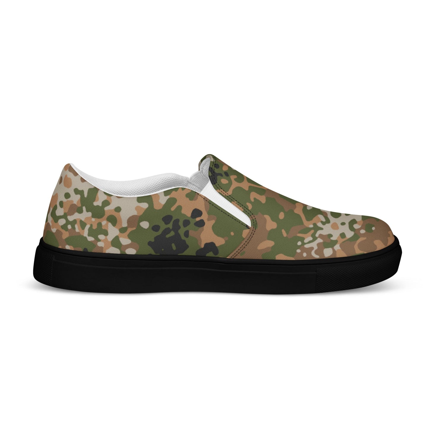 German Flecktarn Multi-terrain CAMO Mens Slip-On Canvas Shoes
