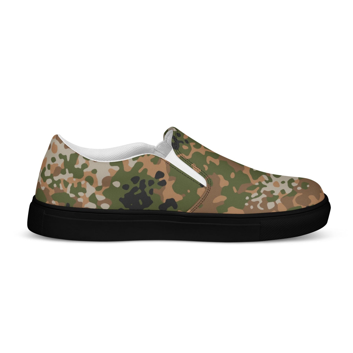 German Flecktarn Multi-terrain CAMO Mens Slip-On Canvas Shoes