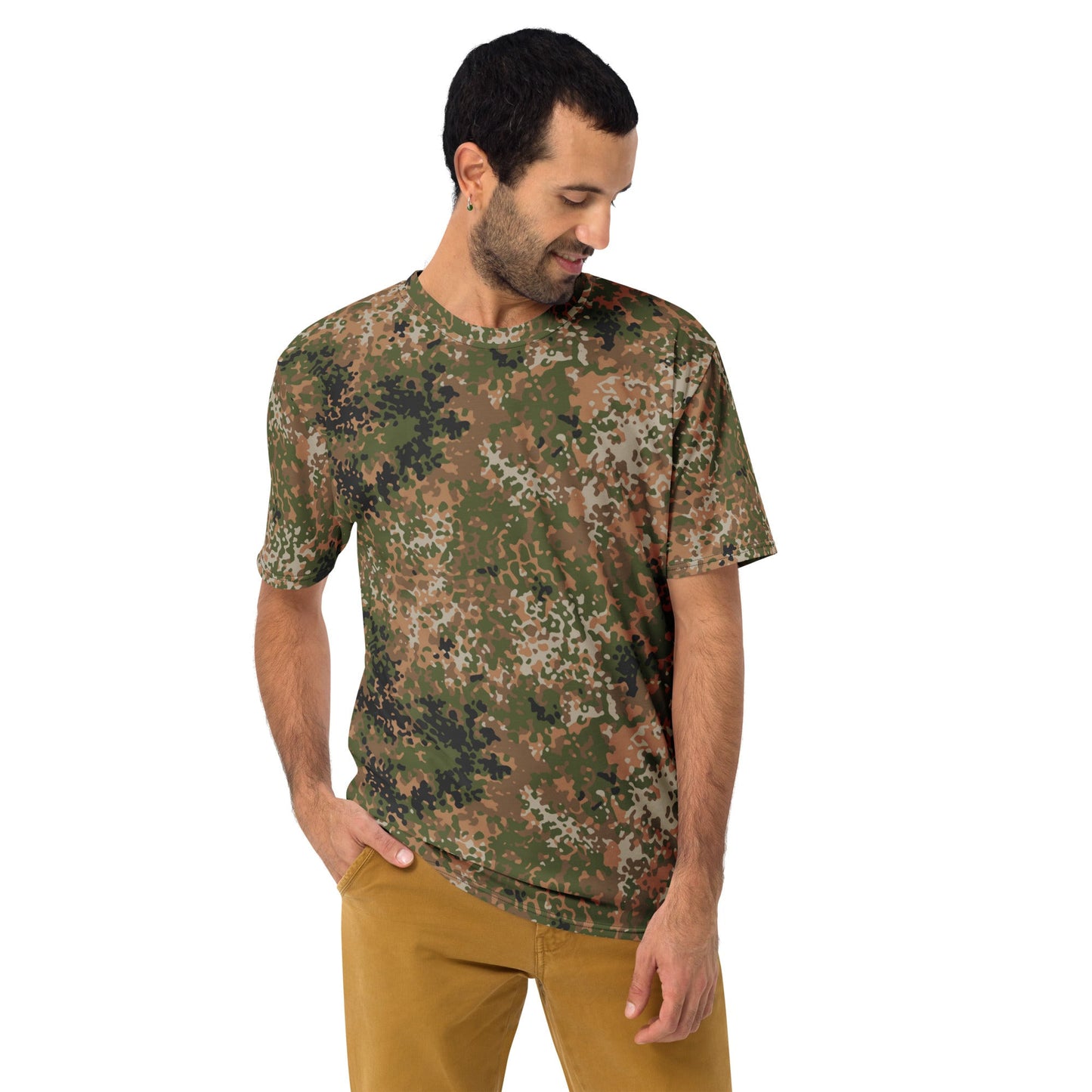 German Flecktarn Multi-terrain CAMO Mens T-Shirt