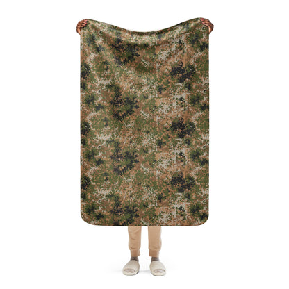 German Flecktarn Multi-terrain CAMO Sherpa Blanket - 37″×57″