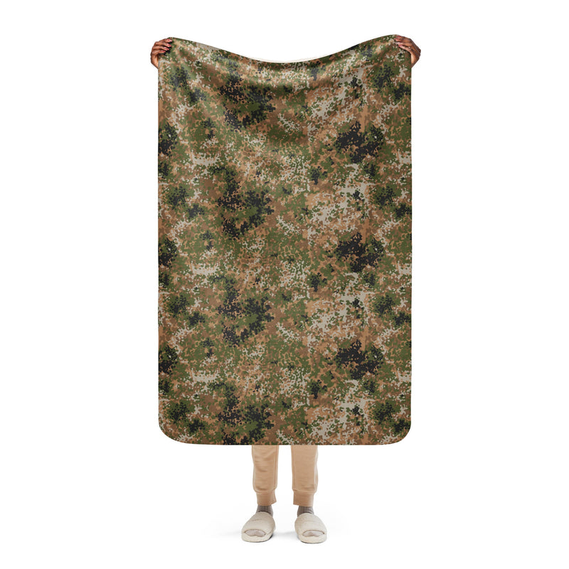 Flecktarn Bundeswehr Multi-Terrain CAMO Sherpa Blanket - 37″×57″