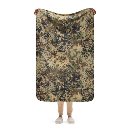 German Flecktarn Multi-terrain CAMO Sherpa blanket - 37″×57″ - Blankets