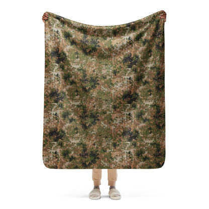 German Flecktarn Multi-terrain CAMO Sherpa Blanket - 50″×60″