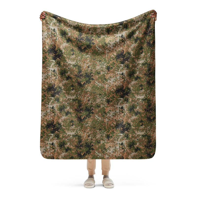Flecktarn Bundeswehr Multi-Terrain CAMO Sherpa Blanket - 50″×60″