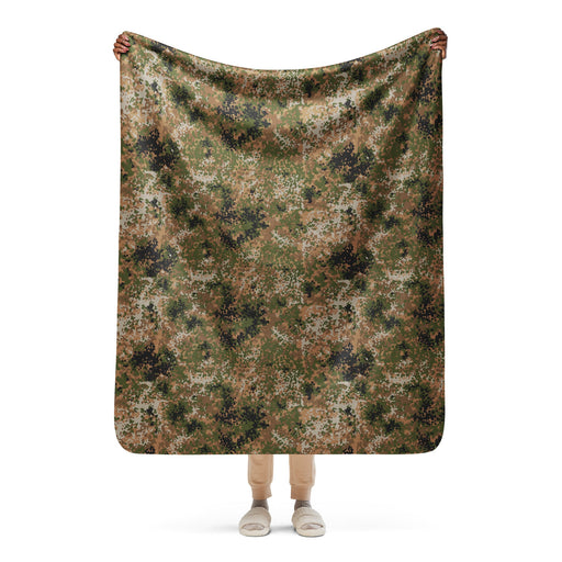 Flecktarn Bundeswehr Multi-Terrain CAMO Sherpa Blanket - 50″×60″
