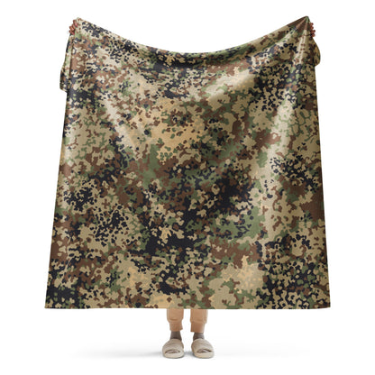 German Flecktarn Multi-terrain CAMO Sherpa blanket - 60″×80″ - Blankets