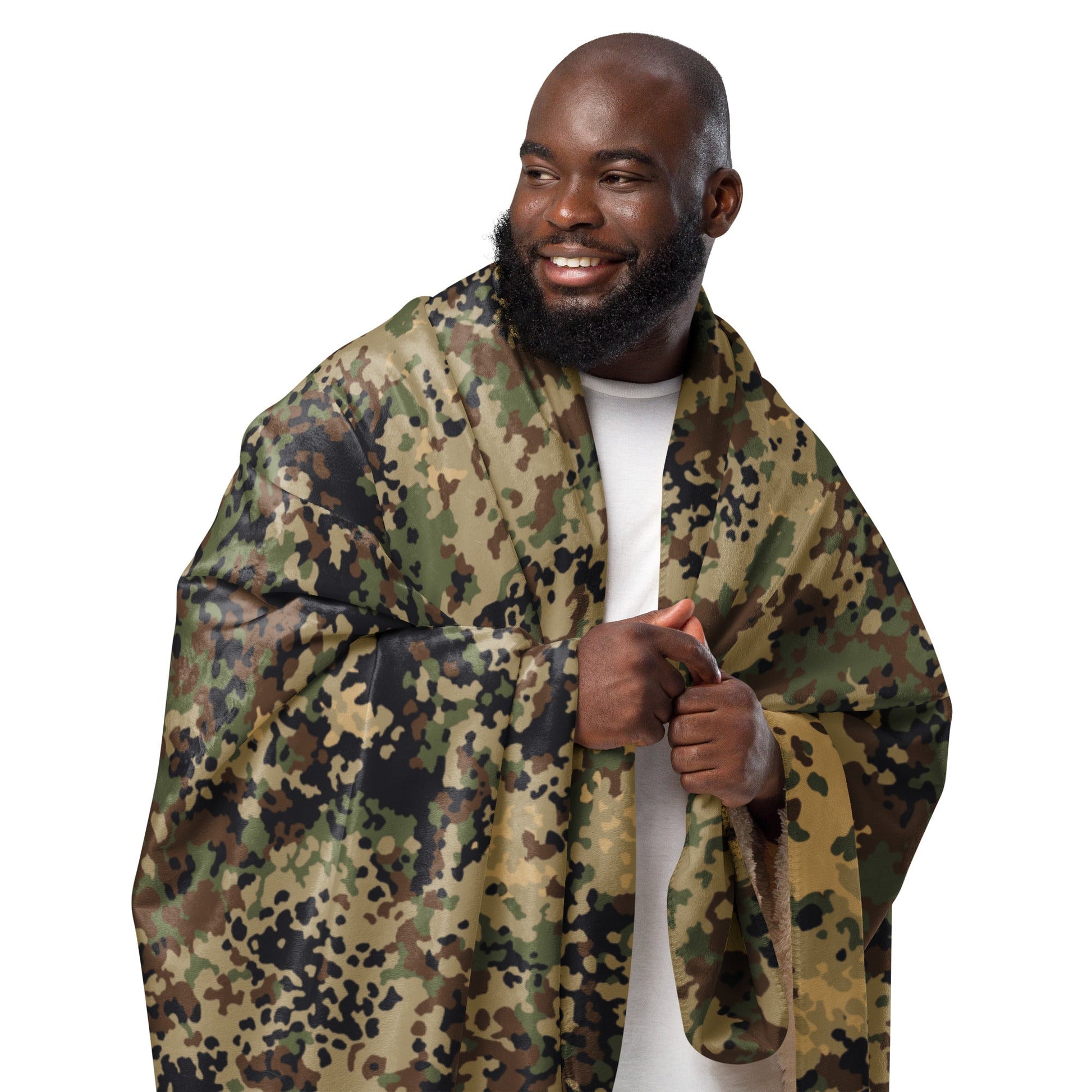 German Flecktarn Multi-terrain CAMO Sherpa blanket - Blankets