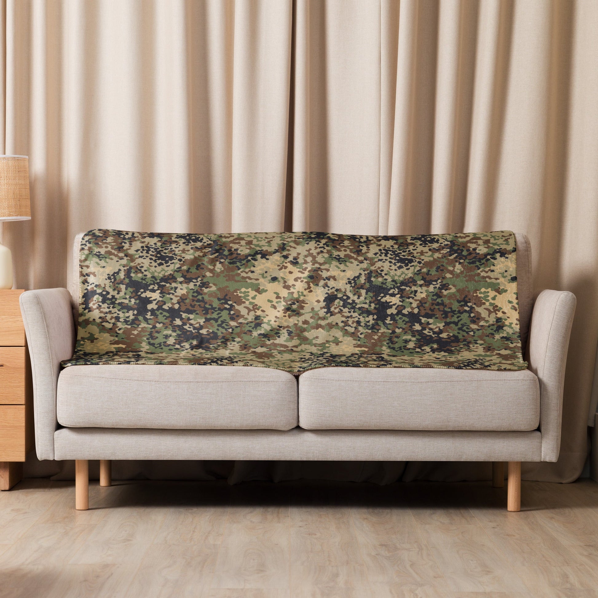 German Flecktarn Multi-terrain CAMO Sherpa blanket - Blankets