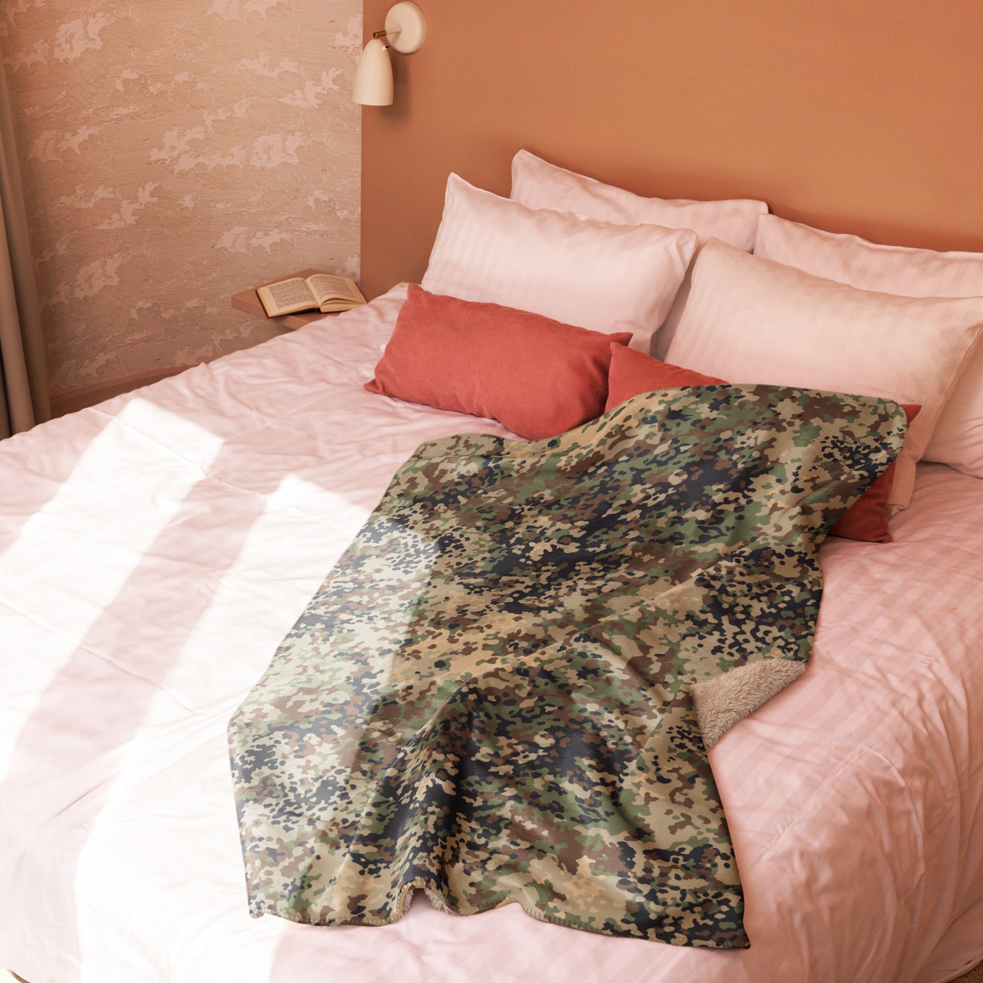 German Flecktarn Multi-terrain CAMO Sherpa blanket - Blankets