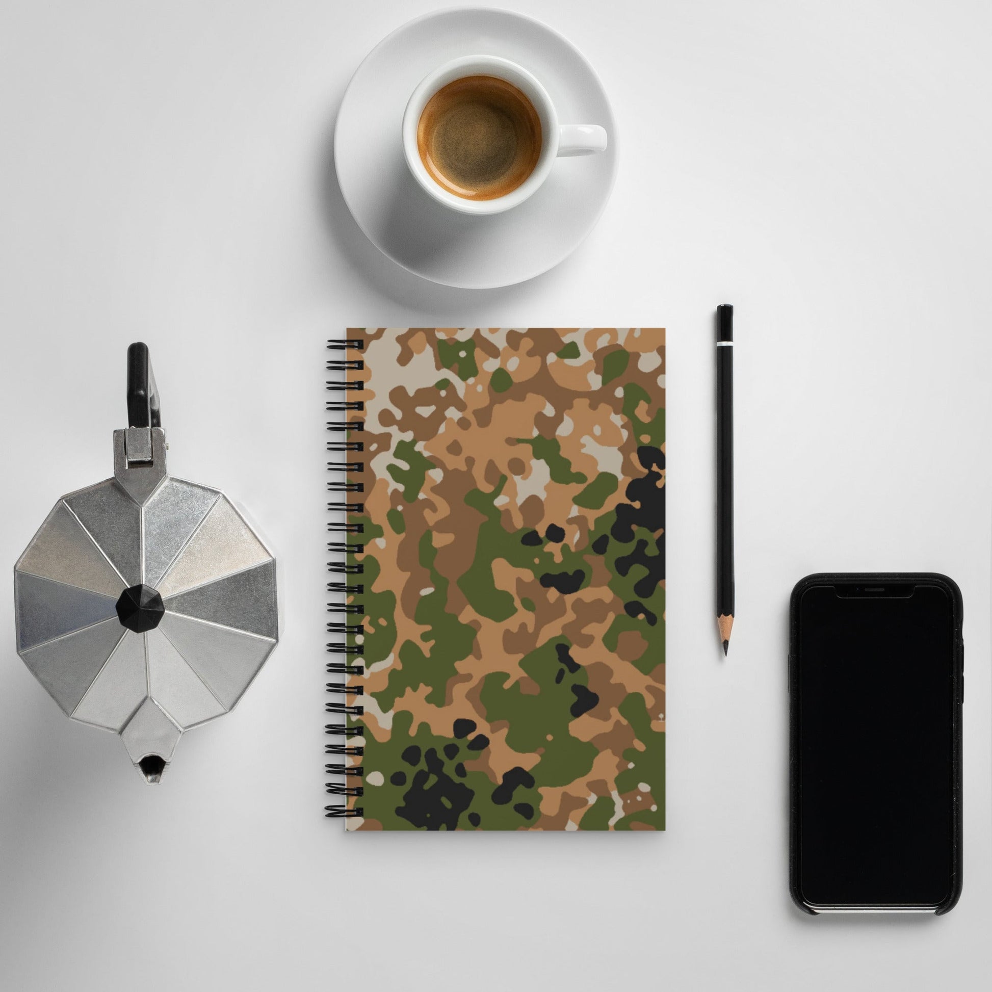 German Flecktarn Multi-terrain CAMO Spiral Notebook