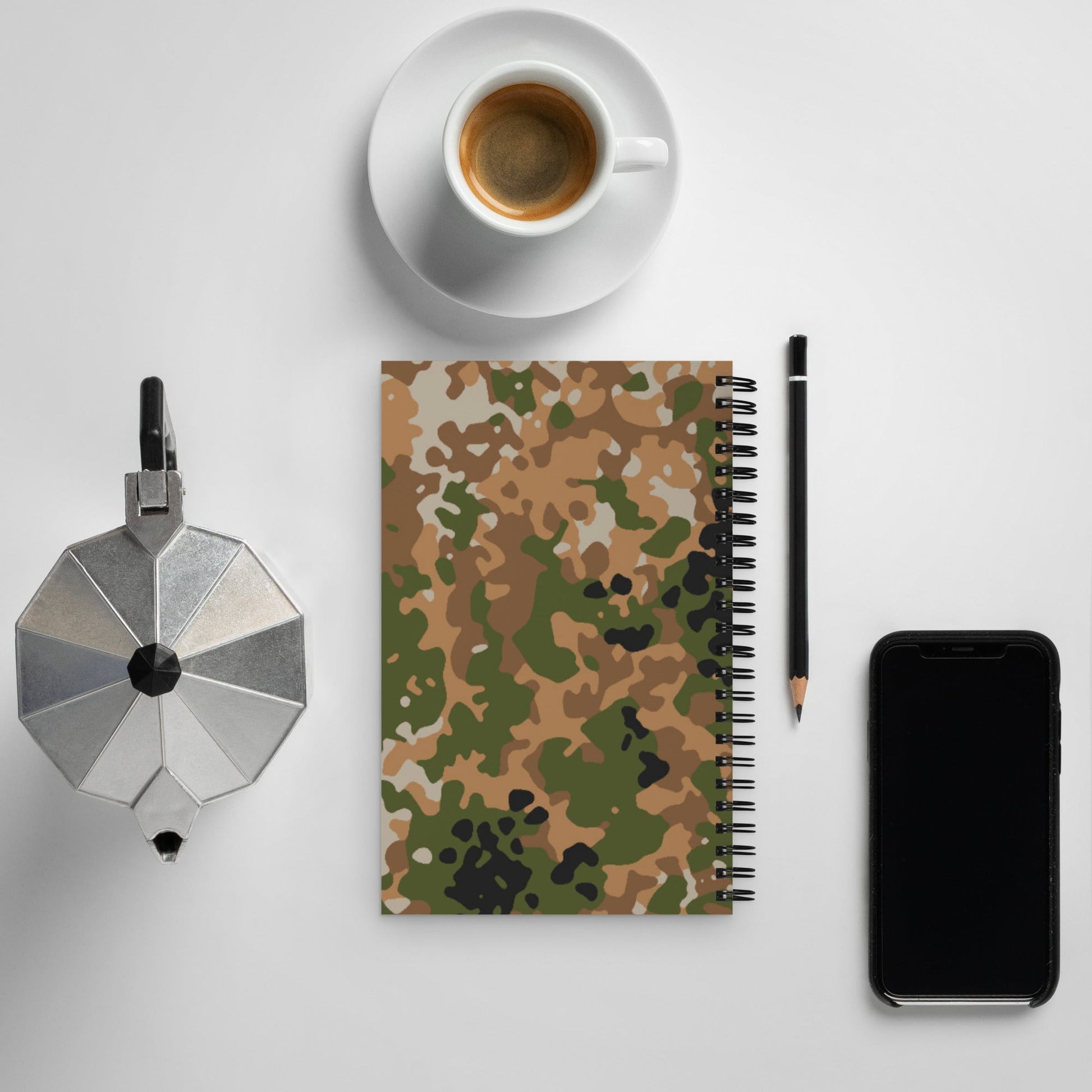 German Flecktarn Multi-terrain CAMO Spiral Notebook