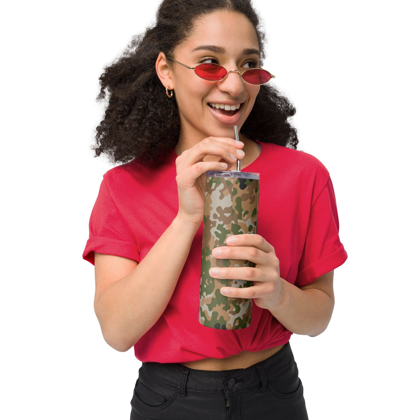 German Flecktarn Multi-terrain CAMO Stainless Steel Tumbler