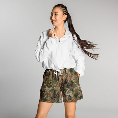 German Flecktarn Multi-terrain CAMO Unisex Athletic Long Shorts