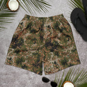 Flecktarn Bundeswehr Multi-Terrain CAMO Unisex Athletic Long Shorts