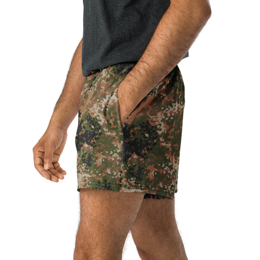 Flecktarn Bundeswehr Multi-Terrain CAMO Unisex Athletic Shorts - XS