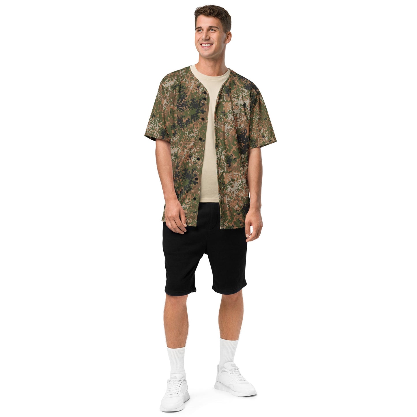 German Flecktarn Multi-terrain CAMO Unisex Baseball Jersey