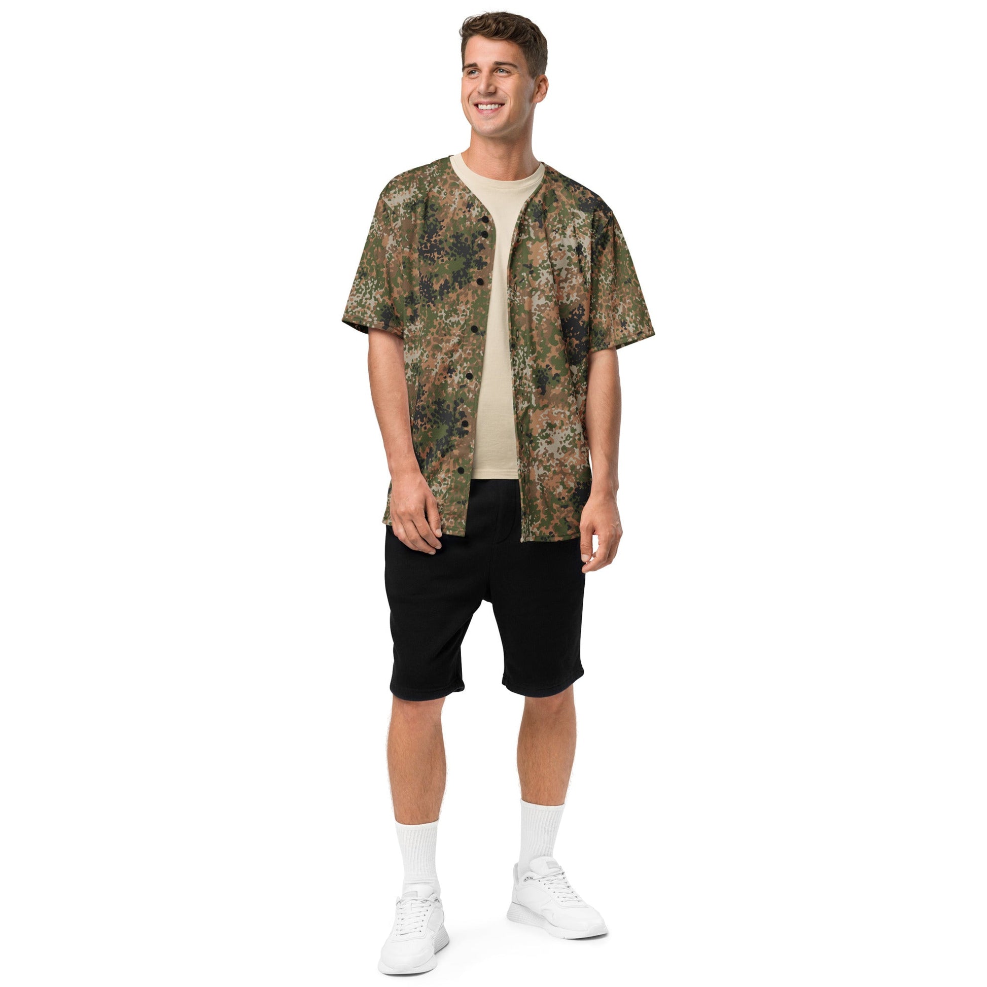 German Flecktarn Multi-terrain CAMO Unisex Baseball Jersey