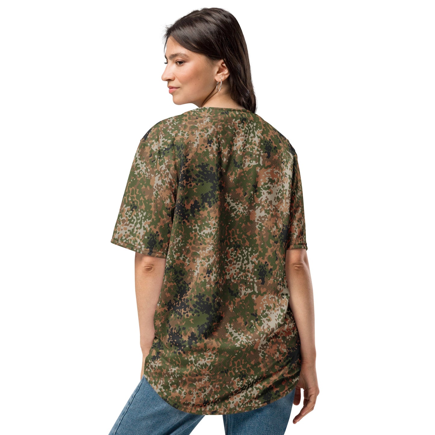 German Flecktarn Multi-terrain CAMO Unisex Baseball Jersey