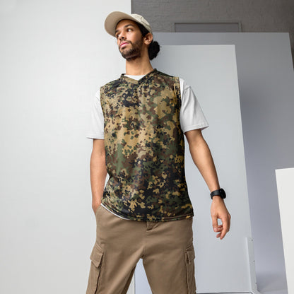 German Flecktarn Multi-terrain CAMO unisex basketball jersey - 2XS - Basketball Jerseys