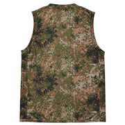 Flecktarn Bundeswehr Multi-Terrain CAMO Unisex Basketball Jersey