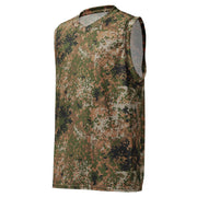 Flecktarn Bundeswehr Multi-Terrain CAMO Unisex Basketball Jersey