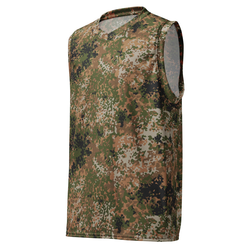Flecktarn Bundeswehr Multi-Terrain CAMO Unisex Basketball Jersey