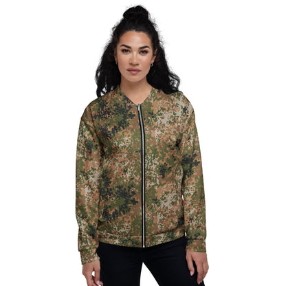 German Flecktarn Multi-terrain CAMO Unisex Bomber Jacket