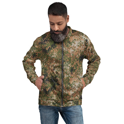 German Flecktarn Multi-terrain CAMO Unisex Bomber Jacket - XS