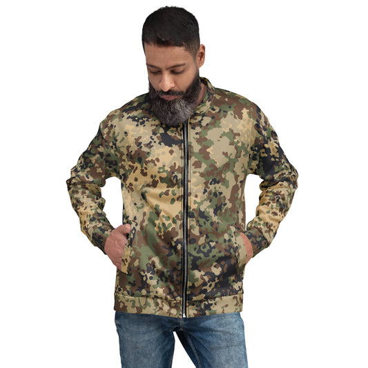 German Flecktarn Multi-terrain CAMO Unisex Bomber Jacket - XS - Jackets