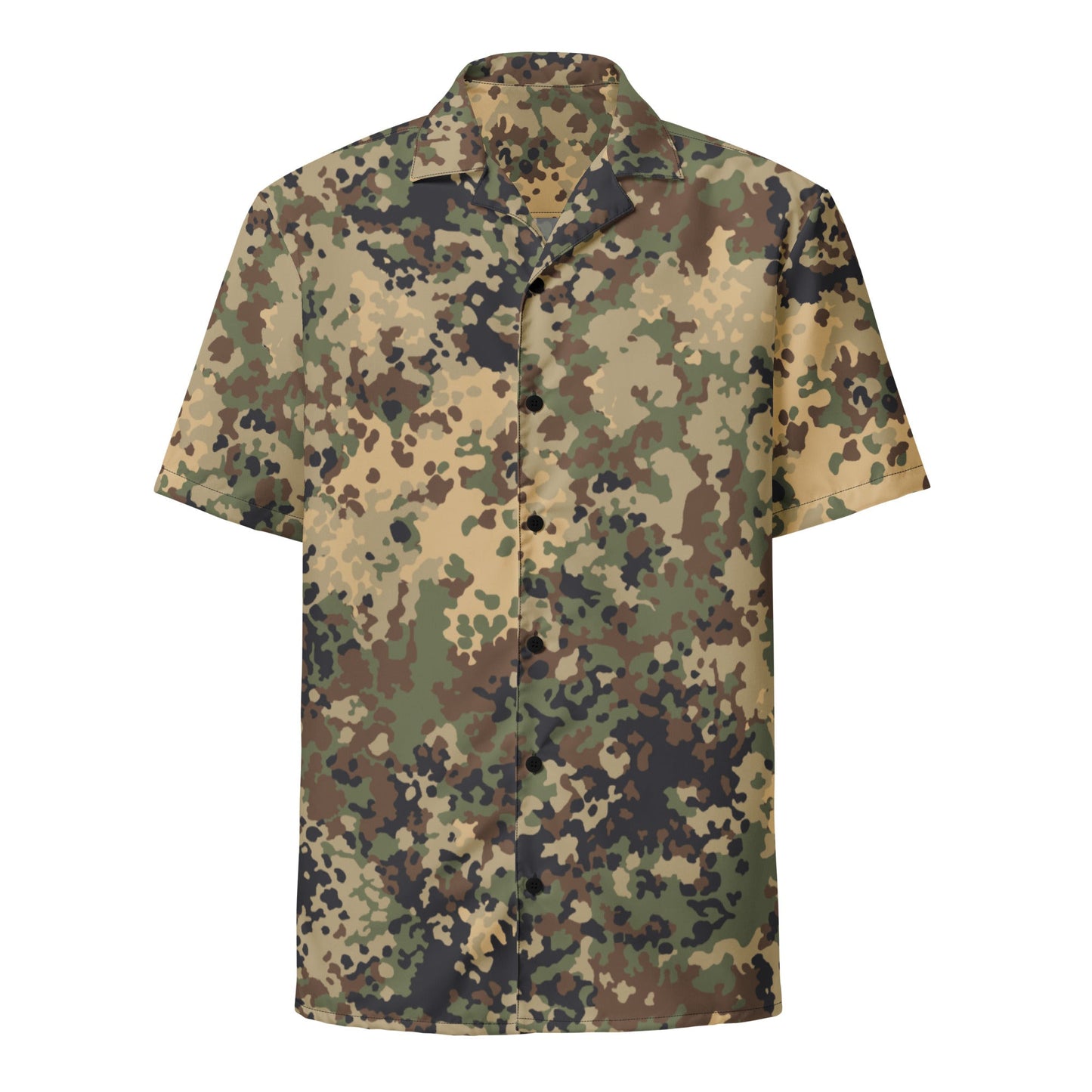 German Flecktarn Multi-terrain CAMO Unisex button shirt - Button Shirts