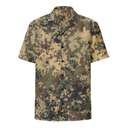 German Flecktarn Multi-terrain CAMO Unisex button shirt - Button Shirts