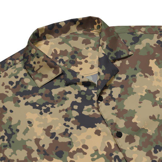 German Flecktarn Multi-terrain CAMO Unisex button shirt - Button Shirts