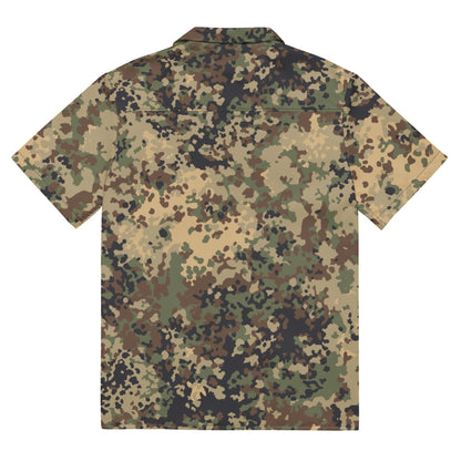 German Flecktarn Multi-terrain CAMO Unisex button shirt - Button Shirts
