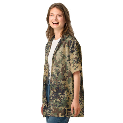 German Flecktarn Multi-terrain CAMO Unisex button shirt - Button Shirts