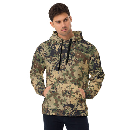German Flecktarn Multi-terrain CAMO Unisex Hoodie - 2XS - Hoodies