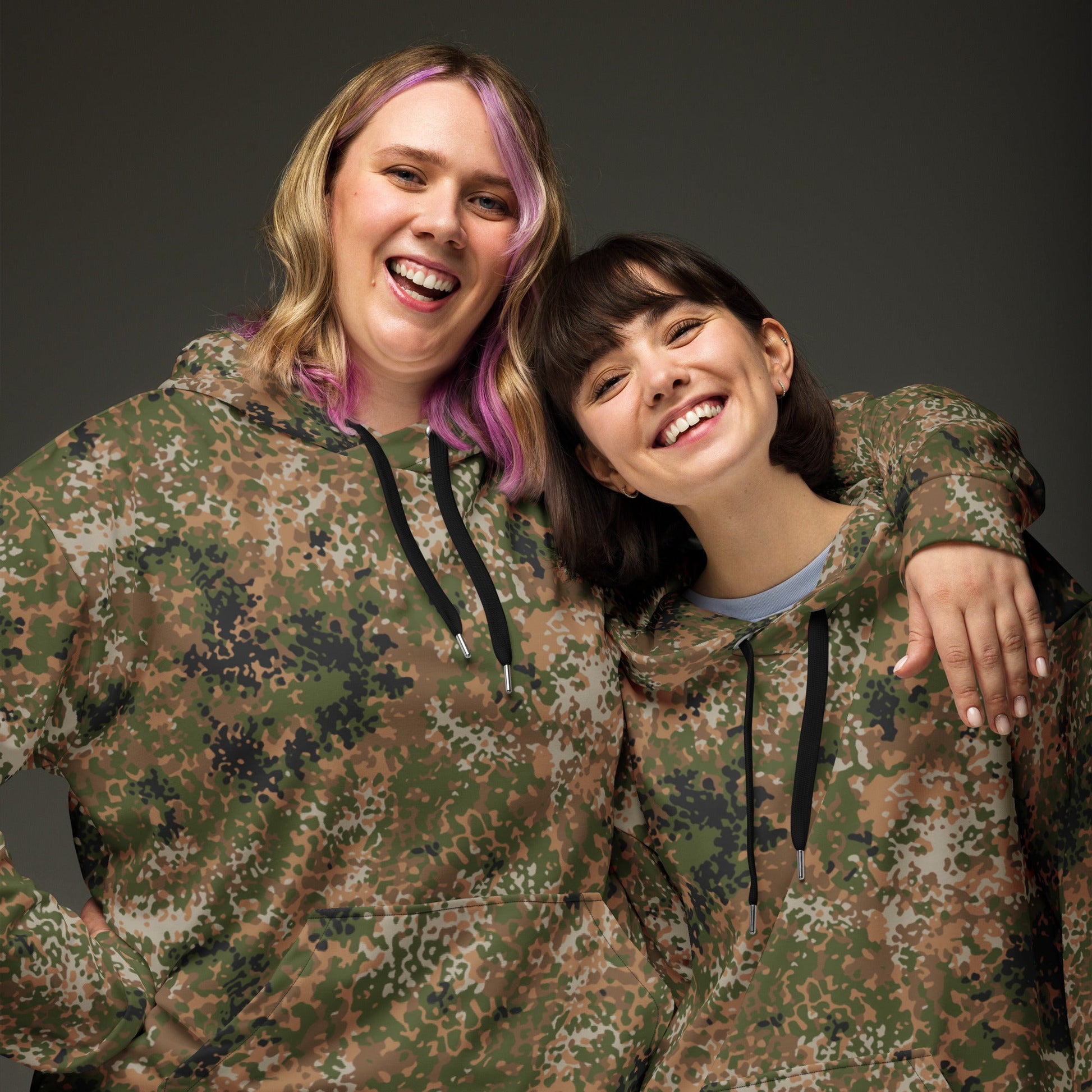 German Flecktarn Multi-terrain CAMO Unisex Hoodie