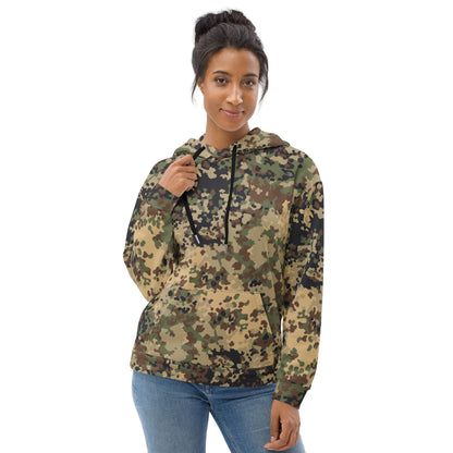 German Flecktarn Multi-terrain CAMO Unisex Hoodie - Hoodies