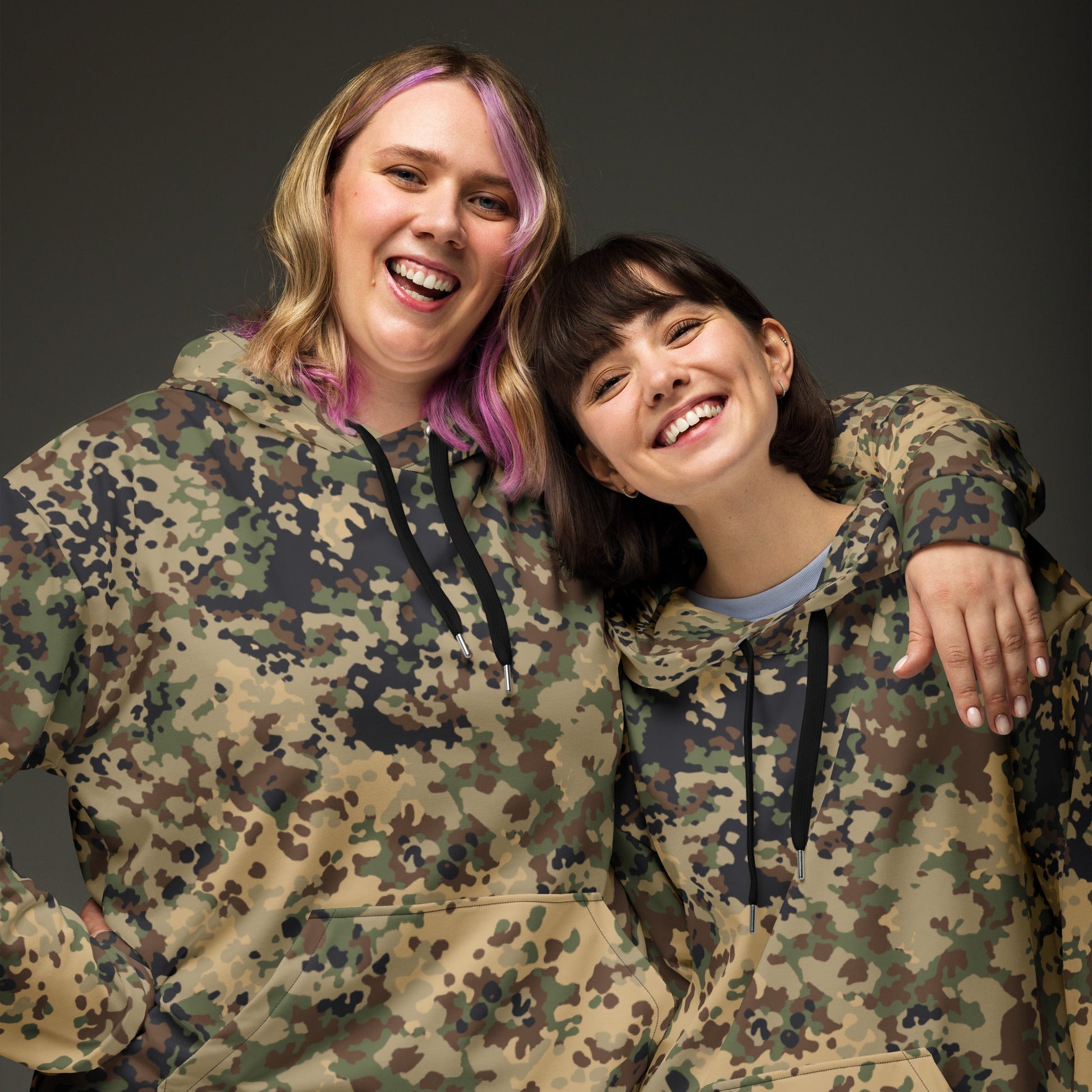 German Flecktarn Multi-terrain CAMO Unisex Hoodie - Hoodies