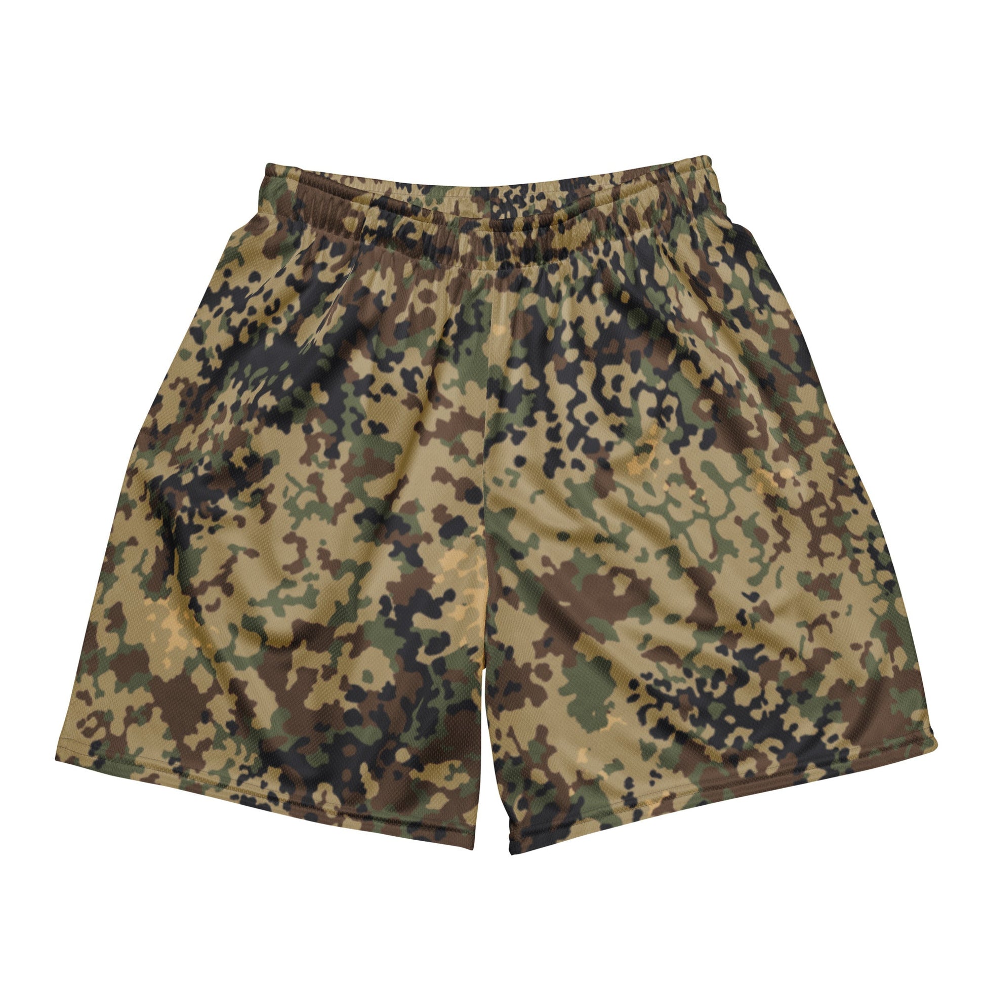 German Flecktarn Multi-terrain CAMO Unisex mesh shorts - 2XS - Mesh Shorts